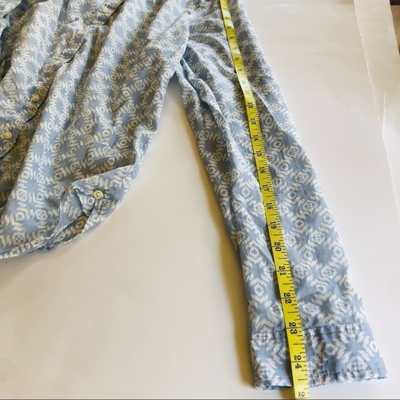 Anthropologie Holding Horses Ikat Western Print Isla Button Down Top Size 6 - Picture 13 of 13